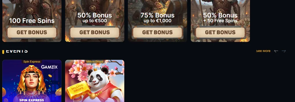 Win casino event prizes
